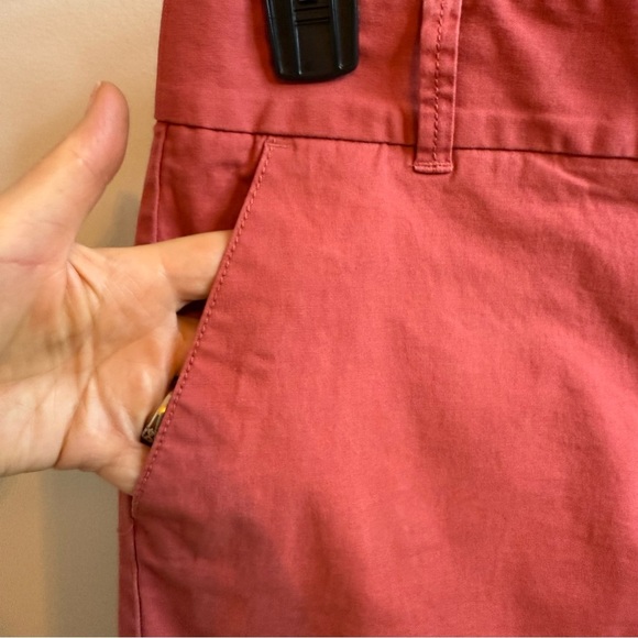 J. Crew Frankie Stretch Pink Bermuda Chino Shorts Lightweight Casual - Picture 5 of 7